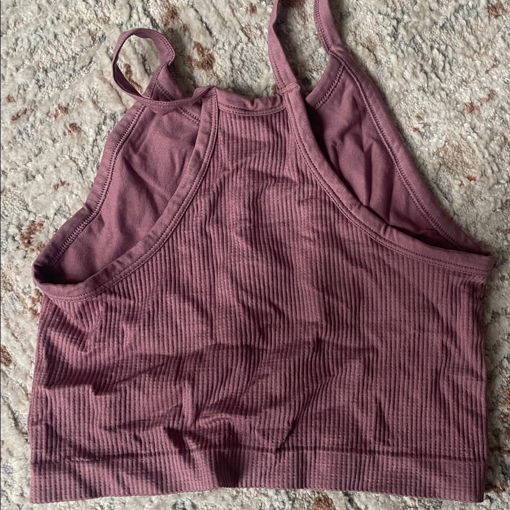 SO Ribbed Pink Tank Top - Picture 3 of 3